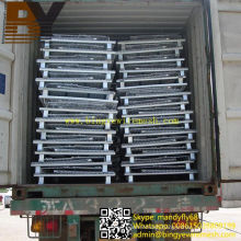 Foldable Stackable Wire Mesh Container for Warehouse Storage